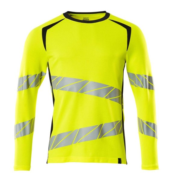 Zoom bild av Långärmad t-shirt, gul/mörk marin