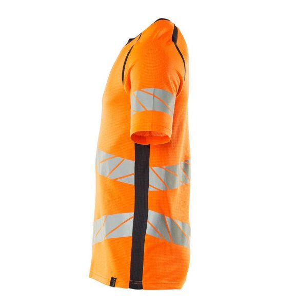 Zoom bild av Kortärmad t-shirt, orange/mörk marin
