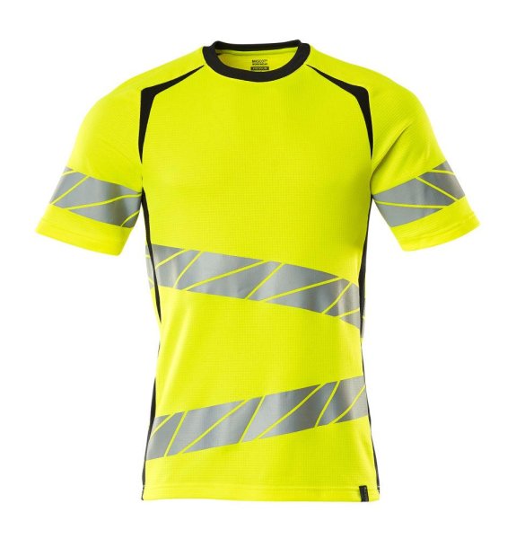Zoom bild av Kortärmad t-shirt, gul/mörk marin