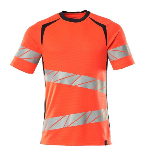 Zoom bild av Kortärmad t-shirt, röd/mörk marin