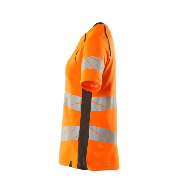 Zoom bild av Dam kortärmad t-shirt, orange/mörk antracite