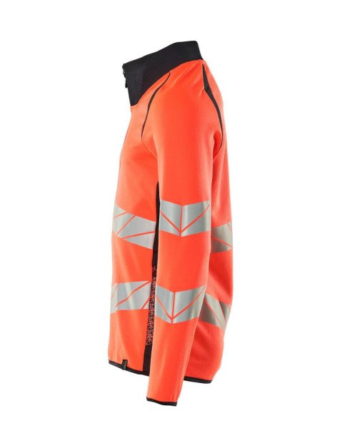 Zoom bild av Sweatshirt med blixtlås, röd/mörk marin