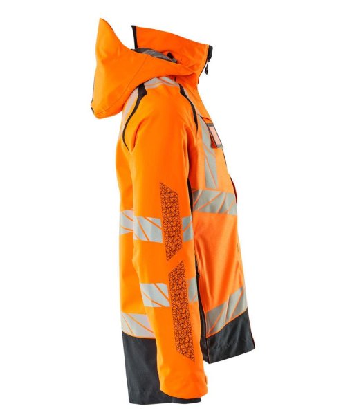 Zoom bild av Skaljacka, orange/mörk marin