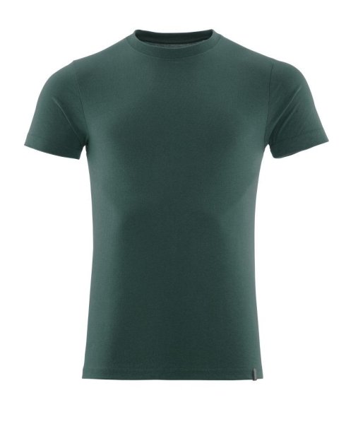 Zoom bild av Kortärmad t-shirt premium, skogsgrön