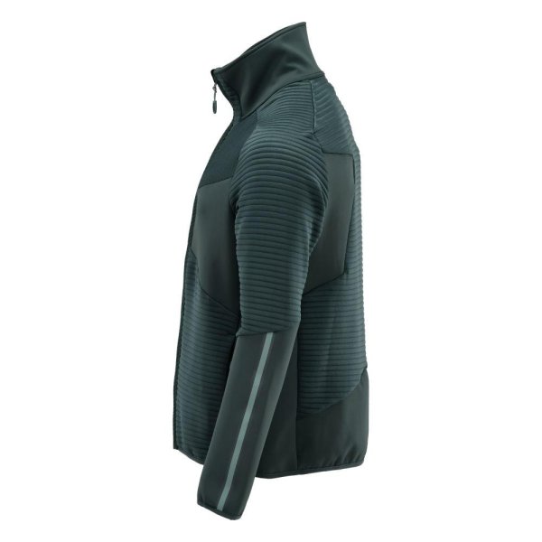 Zoom bild av Fleecetröja med blixtlås | Skogsgrön