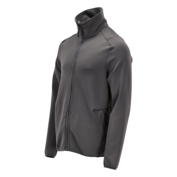 Zoom bild av Fleecetröja med blixtlås Herr | Stengrå