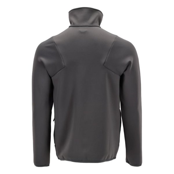 Zoom bild av Fleecetröja med blixtlås Herr | Stengrå