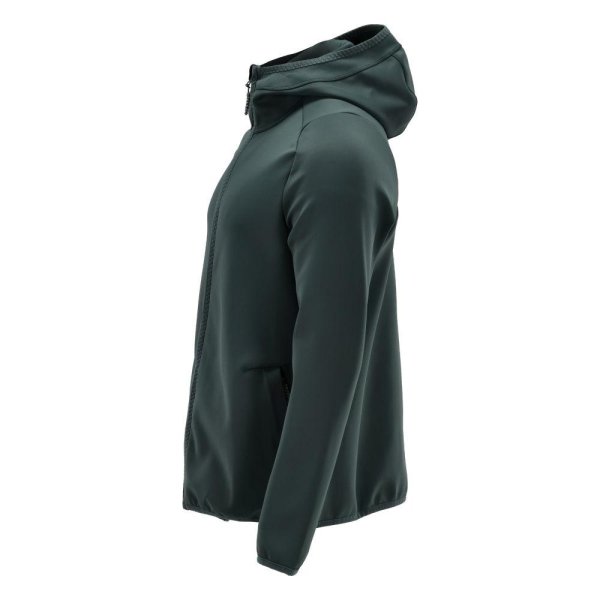 Zoom bild av Fleecetröja med huva, Herr | Skogsgrön