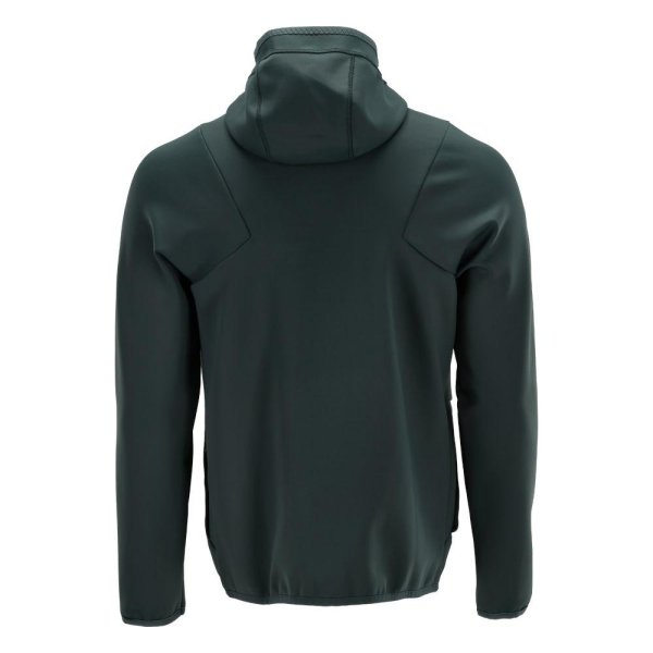 Zoom bild av Fleecetröja med huva, Herr | Skogsgrön