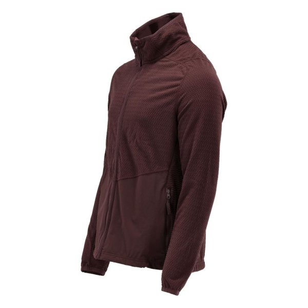 Zoom bild av Mikrofleece tröja med blixtlås Herr | Vinröd