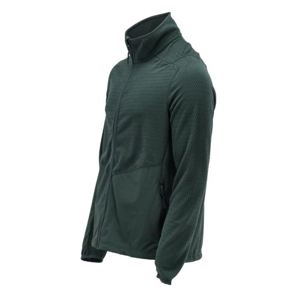 Zoom bild av Mikrofleece tröja med blixtlås Herr | Skogsgrön