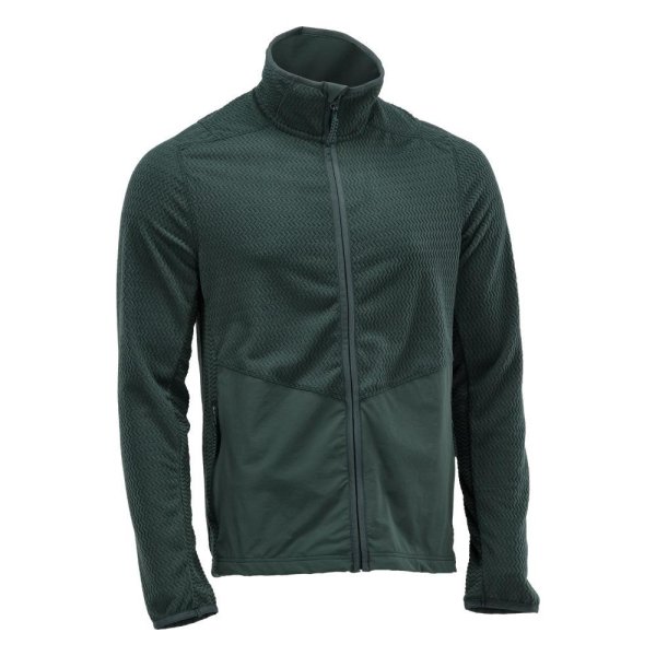 Zoom bild av Mikrofleece tröja med blixtlås Herr | Skogsgrön