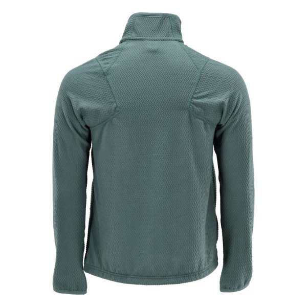 Zoom bild av Mikrofleece tröja med blixtlås Herr | Ljus Skogsgrön