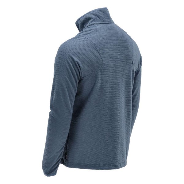 Zoom bild av Mikrofleece tröja med blixtlås Herr | Stenblå