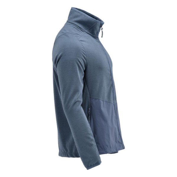 Zoom bild av Mikrofleece tröja med blixtlås Herr | Stenblå