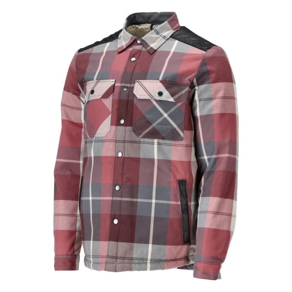 Zoom bild av Skjorta med fiberpälsfoder Herr | Vinröd