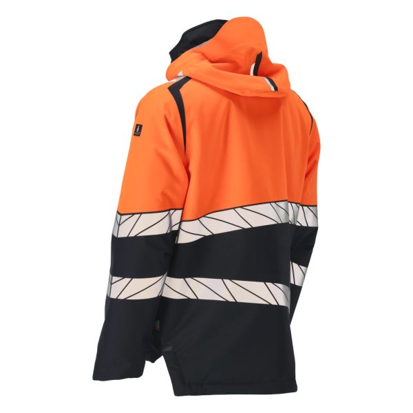 Zoom bild av Vinterjacka, svart/orange
