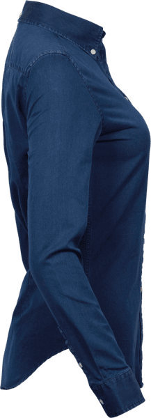Zoom bild av Women's Casual Twill Shirt Indigo