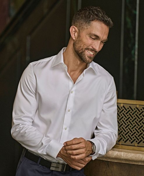 Zoom bild av Luxury Shirt Slim Fit White