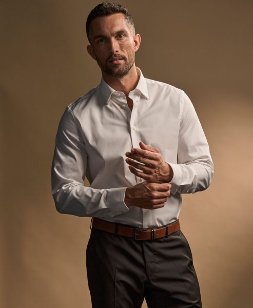 Zoom bild av Stretch Luxury Shirt White