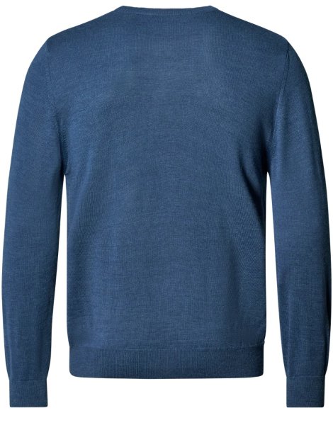 Zoom bild av Copenhagen mens pullover v-neck, dusty blue melange