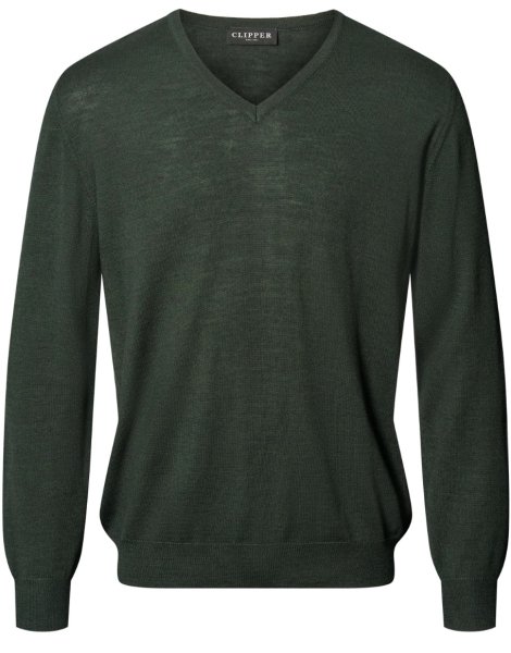 Zoom bild av Copenhagen mens pullover v-neck, dark olive melange
