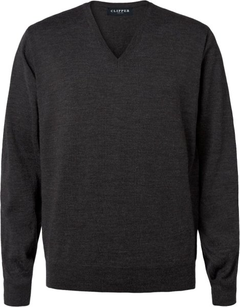 Zoom bild av Copenhagen mens pullover v-neck, charcole melange