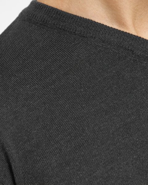Zoom bild av Copenhagen mens pullover v-neck slimfit, charcole melange
