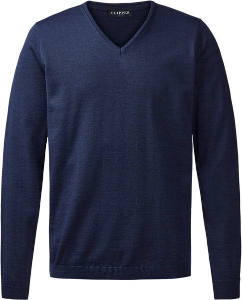 Zoom bild av Berlin mens pullover v-neck, dark blue melange