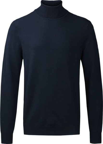 Zoom bild av Paris men roll neck pullover, slim fit, captain navy
