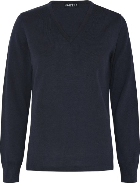 Zoom bild av Milan womens pullover v-neck, dark navy