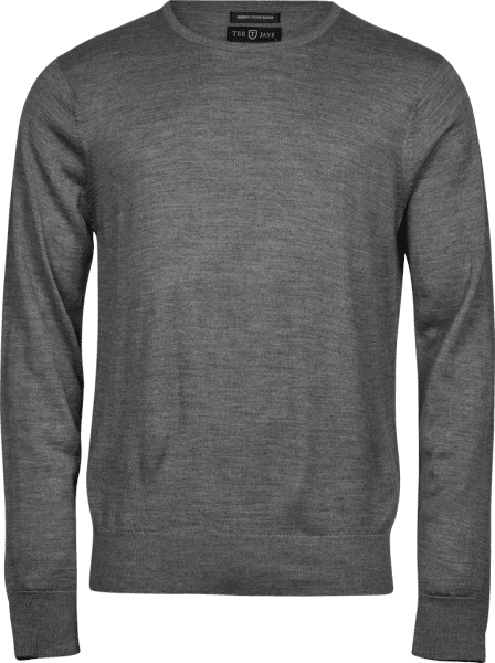 Zoom bild av Crew Neck Knit Grey Melange