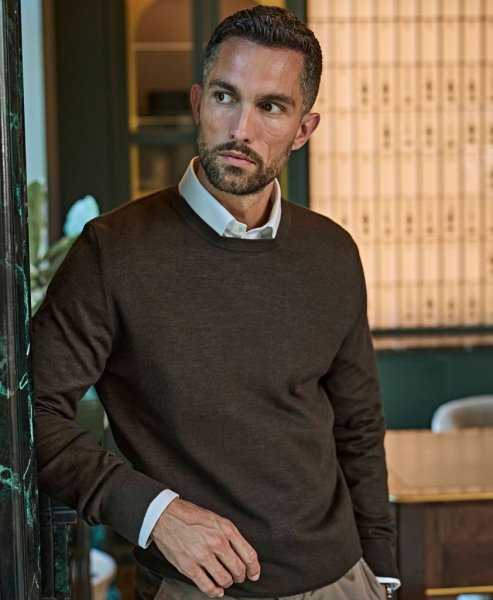 Zoom bild av Crew Neck Knit Mocha