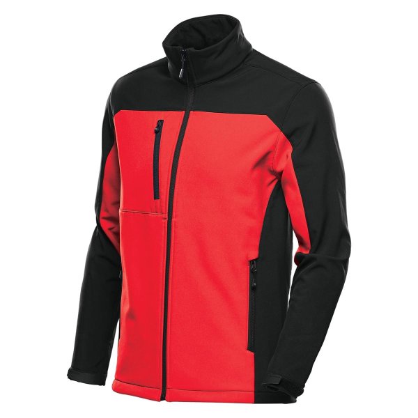 Zoom bild av Men's Cascades Softshell, red/black