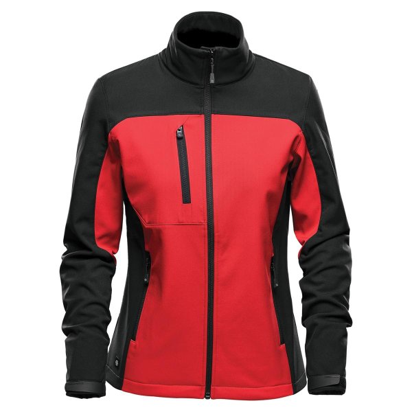 Zoom bild av Women's Cascades Softshell, red/black