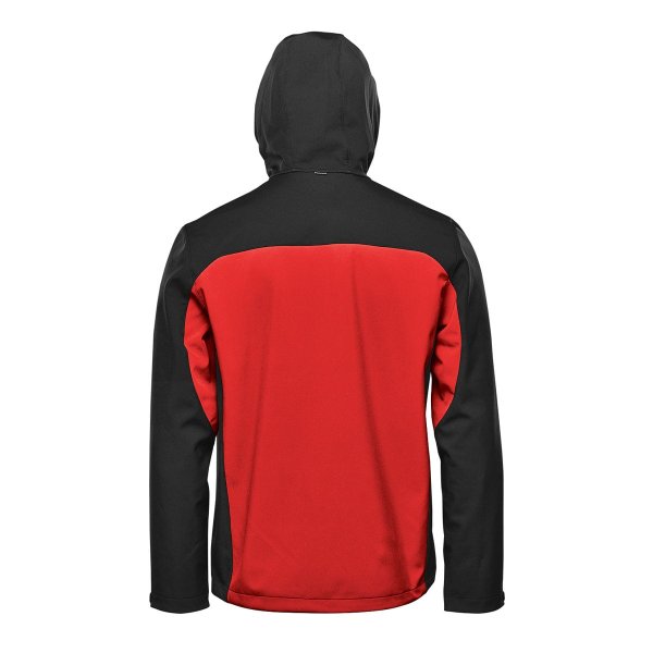 Zoom bild av Men's Cascades Softshell Hoody, red/black