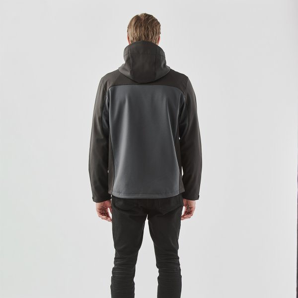 Zoom bild av Men's Cascades Softshell Hoody, dolphin/black