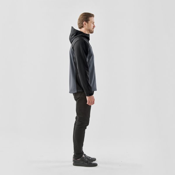 Zoom bild av Men's Cascades Softshell Hoody, dolphin/black