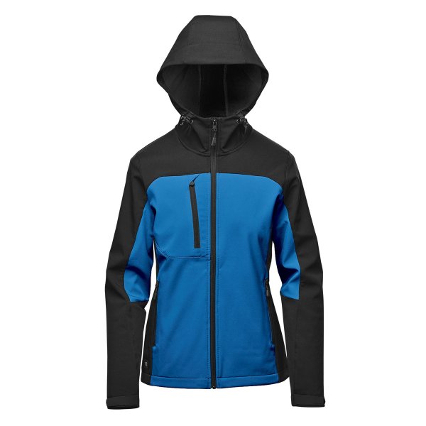 Zoom bild av Women's Cascades Softshell Hoody, azur/black