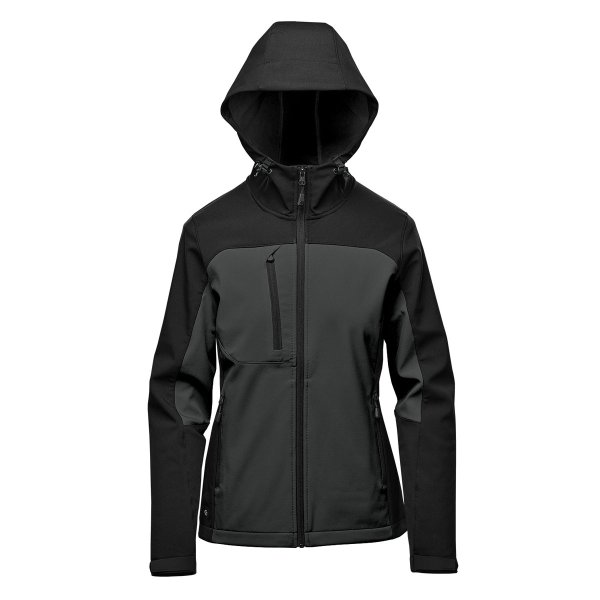 Zoom bild av Women's Cascades Softshell Hoody, dolphin/black