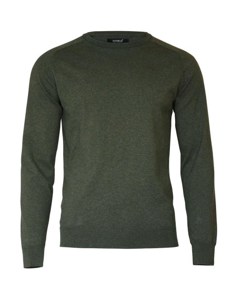 Zoom bild av Elegant round neck, olive