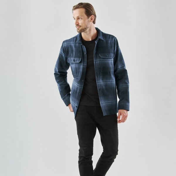 Zoom bild av Men's Highland Shacket, midnight/dusk