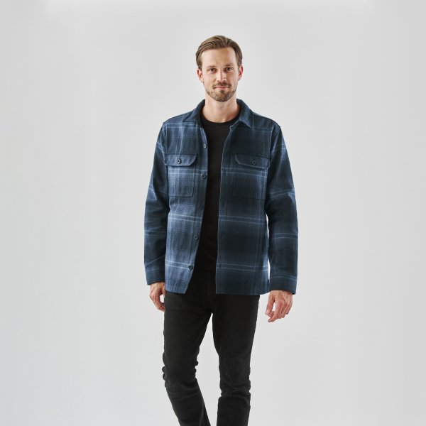 Zoom bild av Men's Highland Shacket, midnight/dusk
