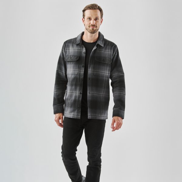 Zoom bild av Men's Highland Shacket, carbon/black