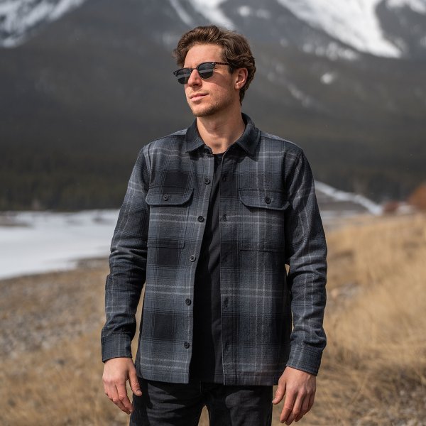 Zoom bild av Men's Highland Shacket, carbon/black