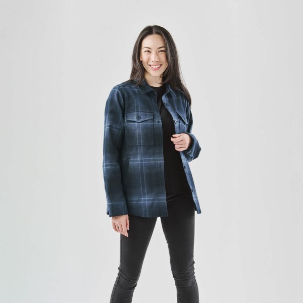 Zoom bild av Women's Highland Shacket, midnight/dusk