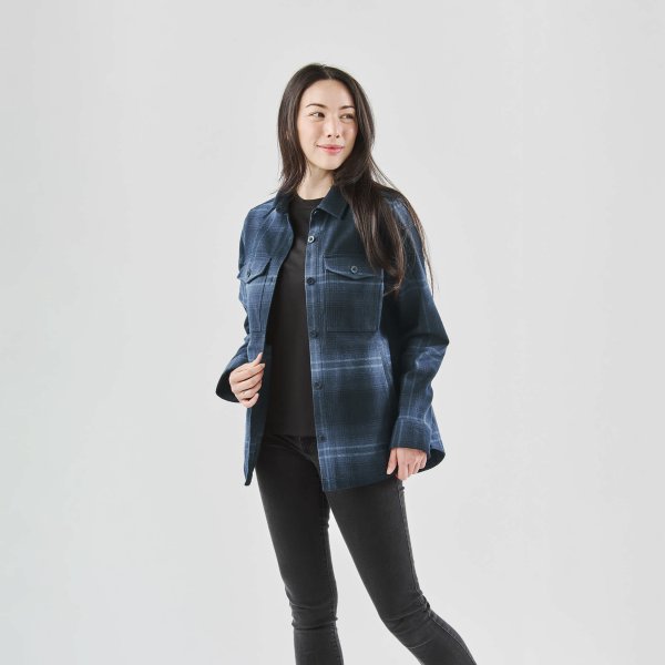 Zoom bild av Women's Highland Shacket, midnight/dusk