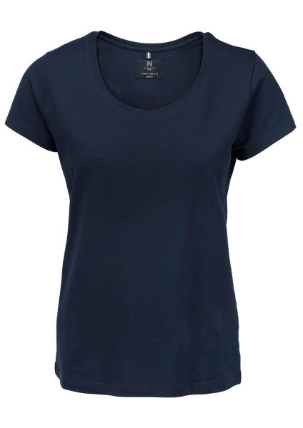Zoom bild av Woman pique tee, navy