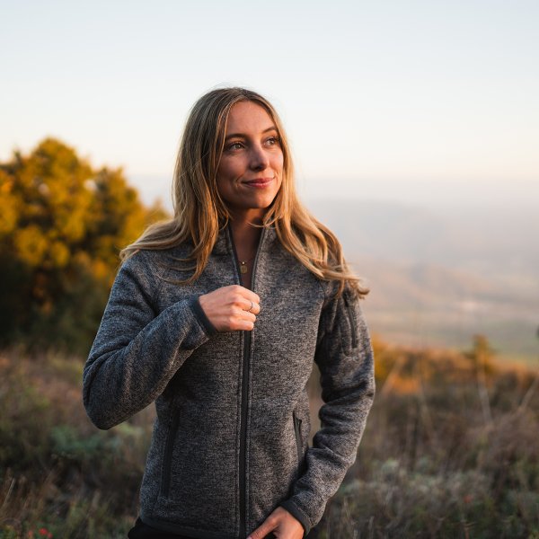 Zoom bild av Women's Avalante Full Zip Fleece Hoody, granite heather