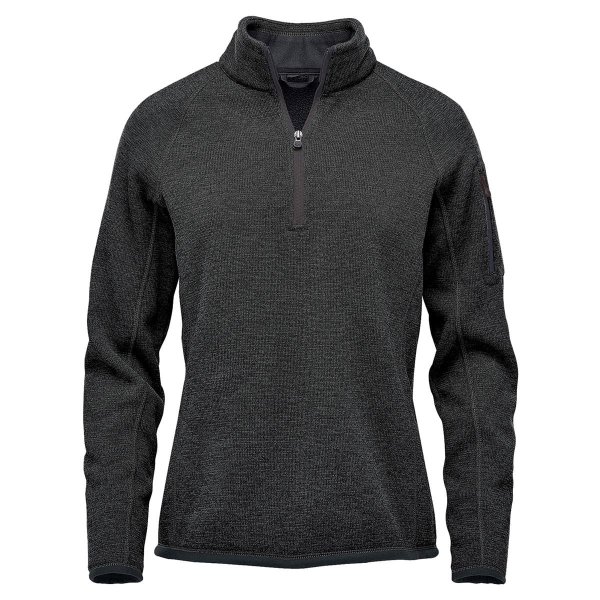 Zoom bild av Women's Avalante 1/4 Zip Pullover, black heather